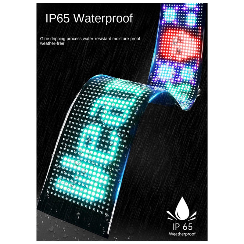 LED Matrix Panel Programmable Flexible Screen IP65 Display,B. 