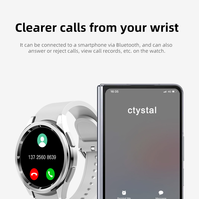 JS Watch 6 Max AMOLED Smart Watch Rotating Bezel 1.43 Inch Dual Buttons Men Bluetooth Wireless Charging Smartwatch Sports Women. 