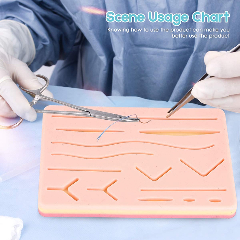 Complete Suture Kit for Students,Including Silicone Suture Pad and Suture Tool Practice Suture Kit for Suture Training. 