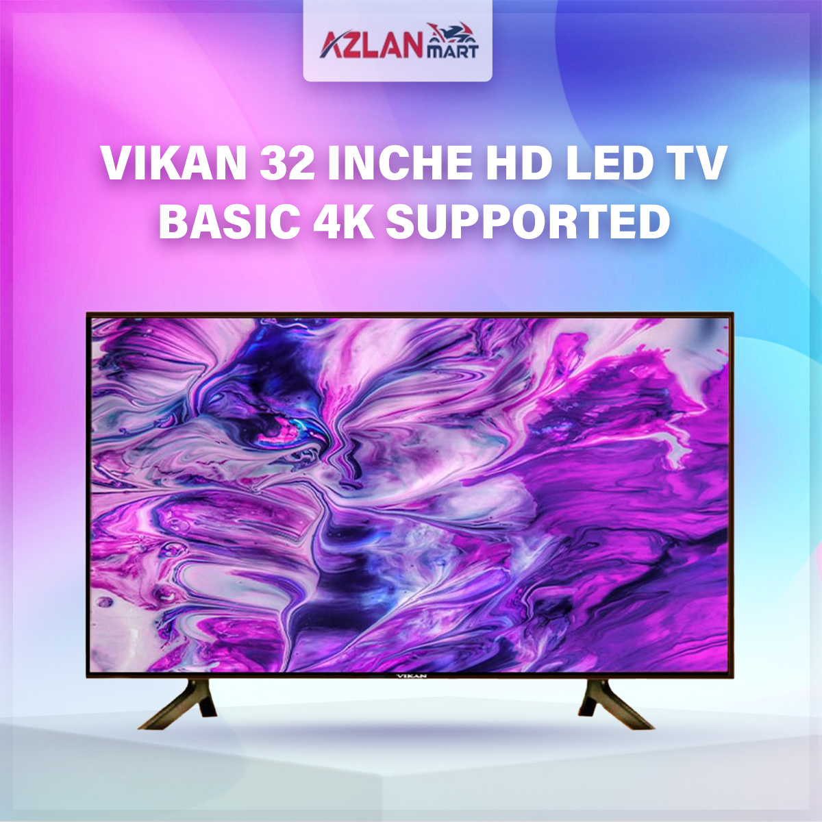 Vikan 32 Inche Hd Led Tv Basic 4k Supported