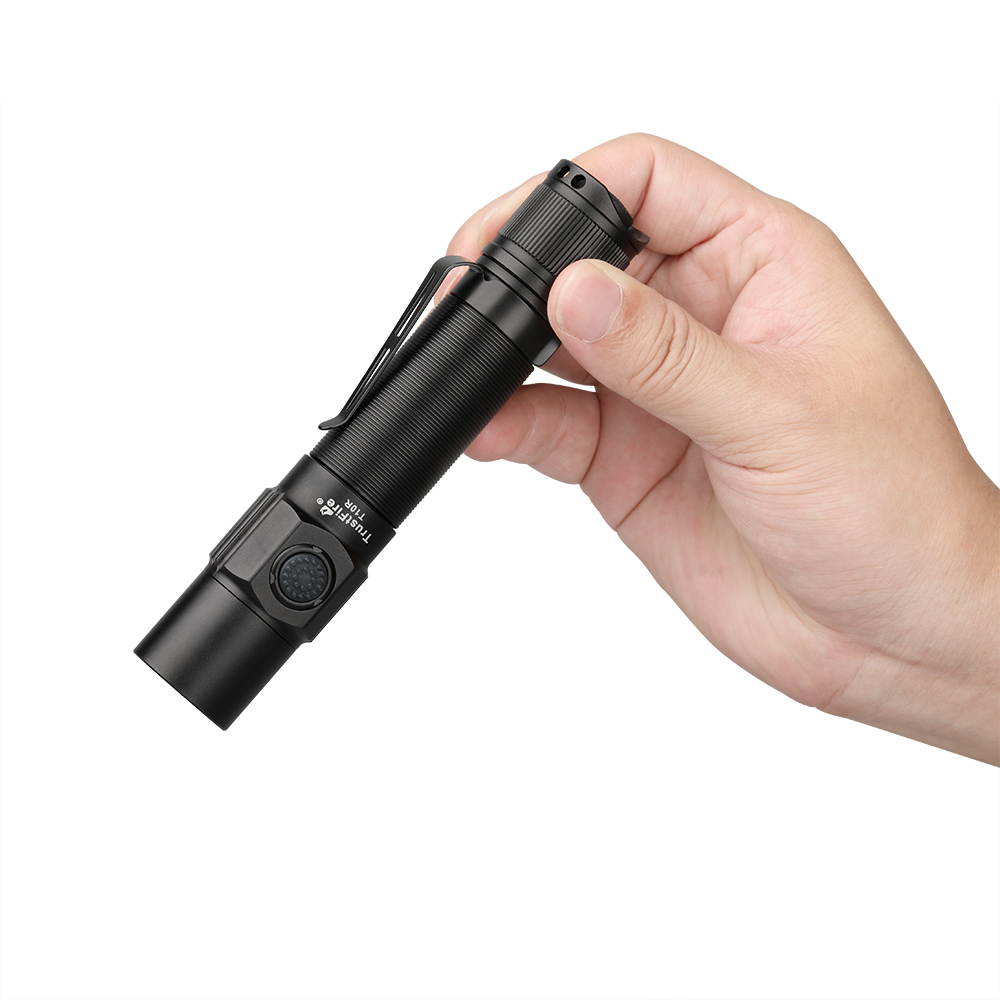 Trustfire T10R Army Tactical Flashlight 1800Lumen Powerful Type C USB Rechargeable 18650 LED Rechargeable Military Tactical Lamp. 