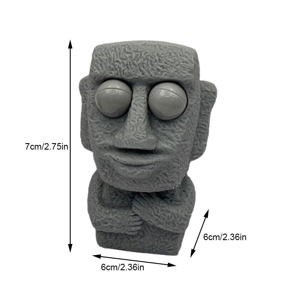 Eye-Popping Rock Man Toy Decompression Funny Toy Creative Venting And Squeezing Novelty TPR Toys. 