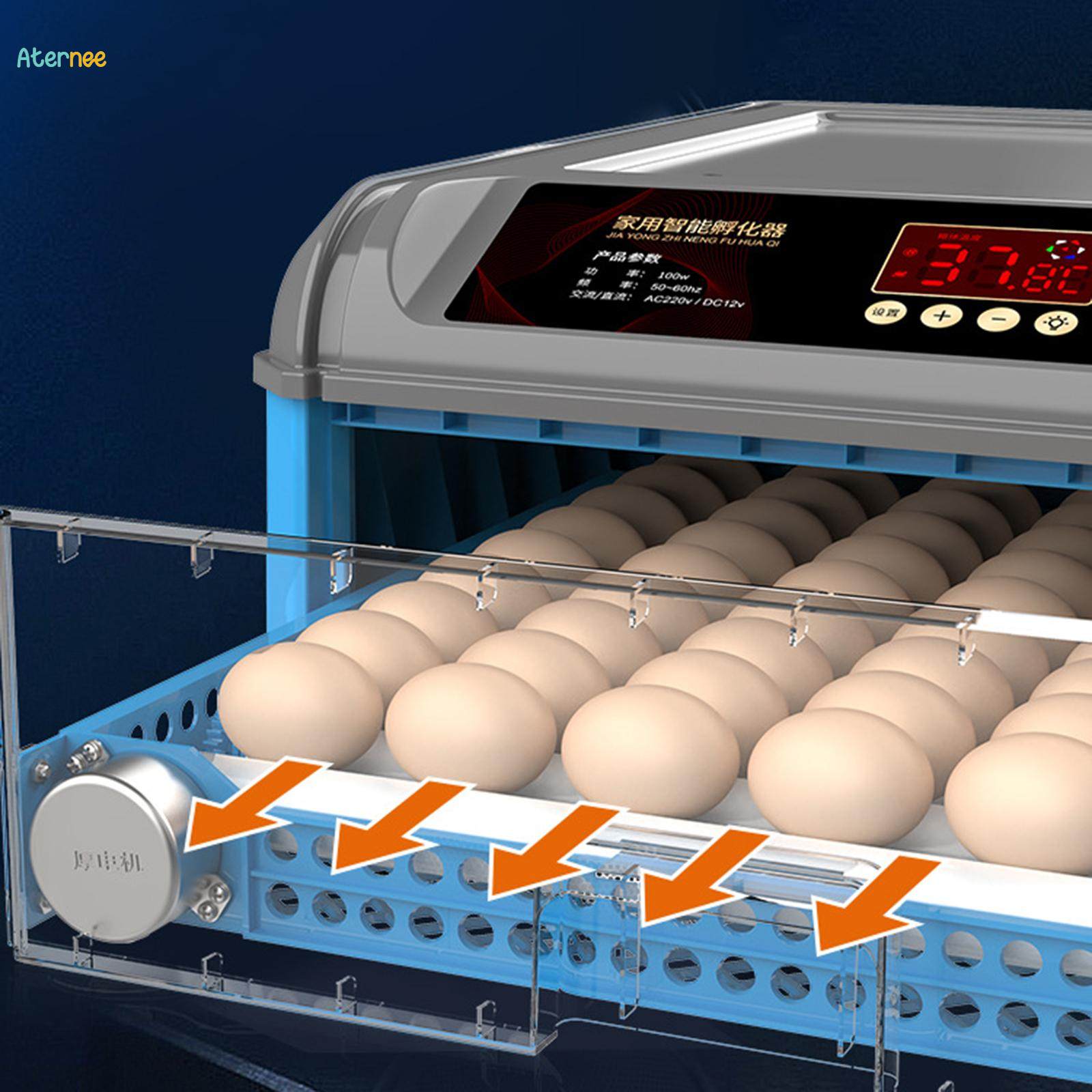 Automatic Egg Incubator Easy Cleaning Chicken Hatcher for Quail Goose Pigeon 48 Eggs. 