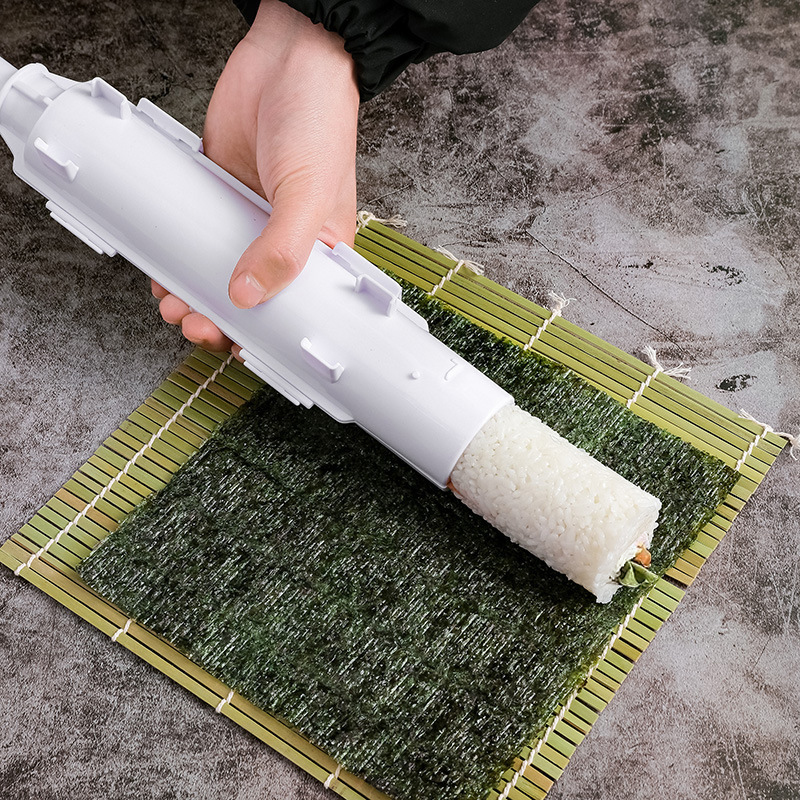 Easy Sushi Maker Striped Sushi Mold Gimbap Making Machine Kitchen Supplies Laver-Wrappedrice Rice Roll Kimbob Making Tool Set