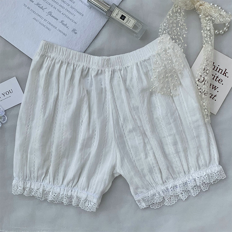 jk bud pumpkin pants summer wear skirt leggings shorts white cotton pants women's anti-walking loose thin model
