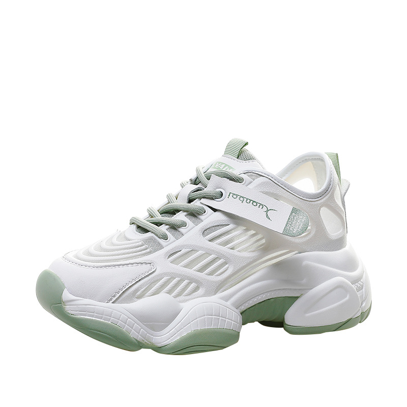 Daddy shoes women's ins tide 2024 spring and autumn new versatile Internet celebrity super fire mesh shoes breathable mesh platform sneakers. 