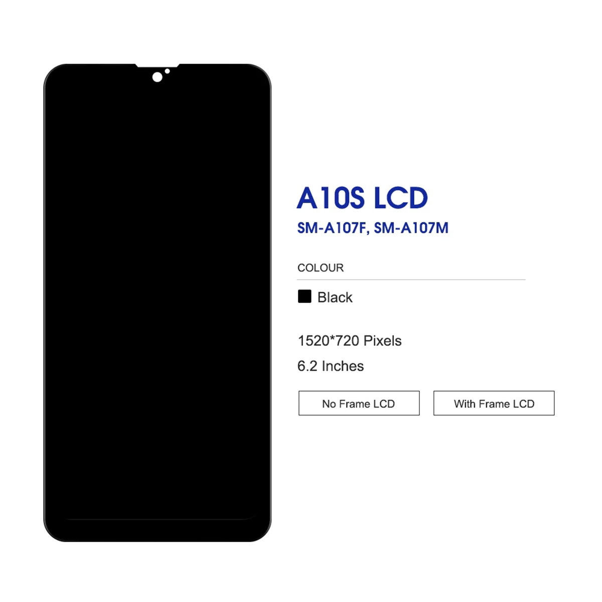 LCD For Samsung Galaxy A10s SM-A107F A107M Display Touch Screen Digitizer Assembly Replacement Parts. 