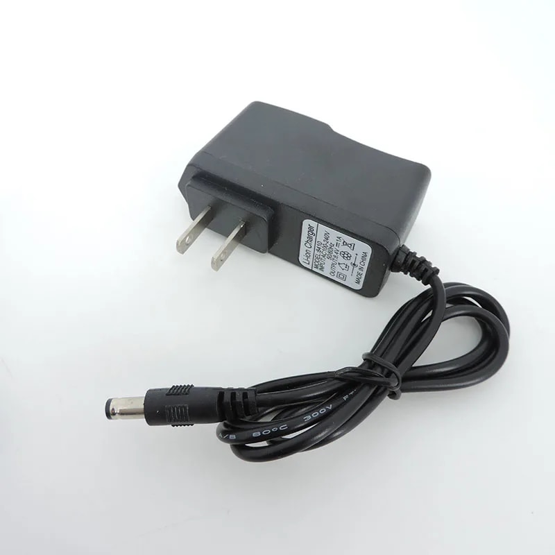 AC DC 8.4V 1A 2A 1000ma Adapter Power Supply wall Charger 5.5x2.5mm plug for Drill Driver Screwdriver 18650 Lithium Battery h. 