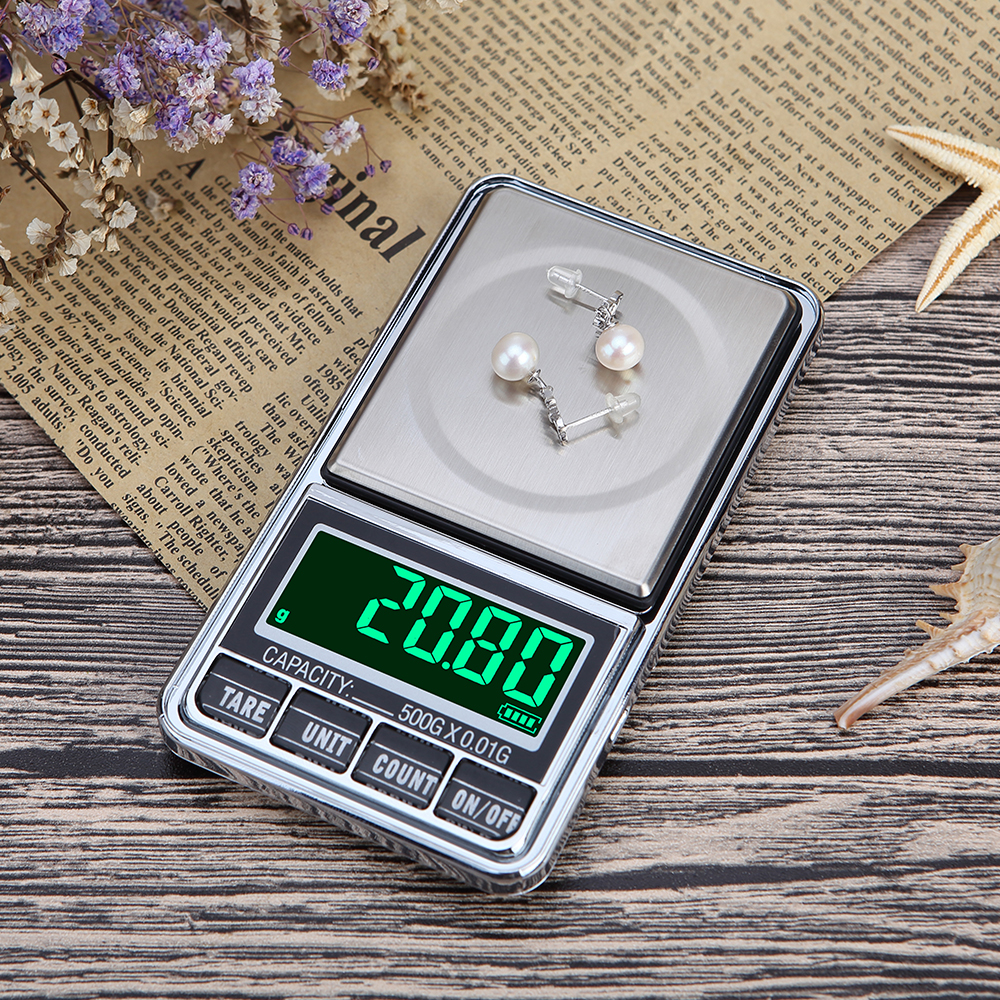 KOGEEK Portable Digital Scale Gold Scale Mini Pocket Digital Scale Professional Accurate Electronic Scale Precision 500g/0.1g DH-938C. 