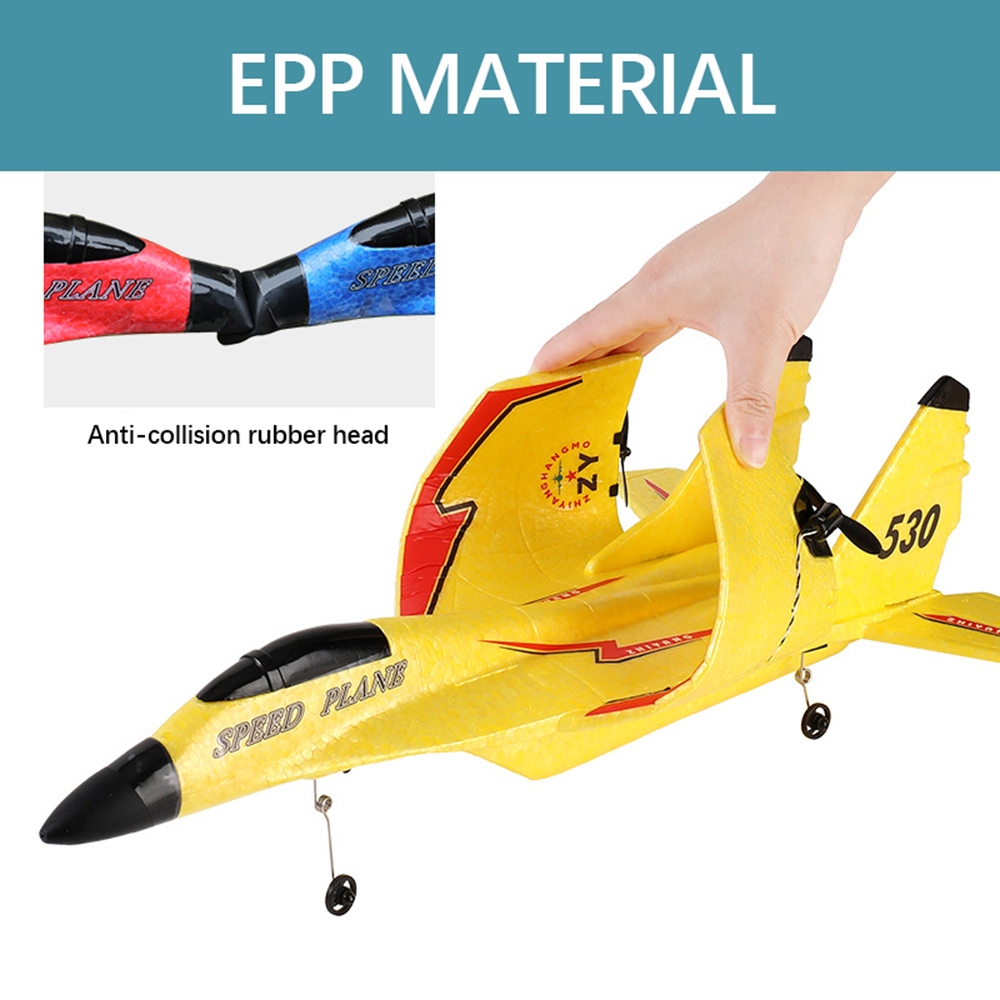 2.4g ZY-530PRO remote control plane Electric Epp Fpv Aircraft  Glider Fighter Remote Control Rc Foam Jet Fighter Plane Airplane Model Toy for kids. 