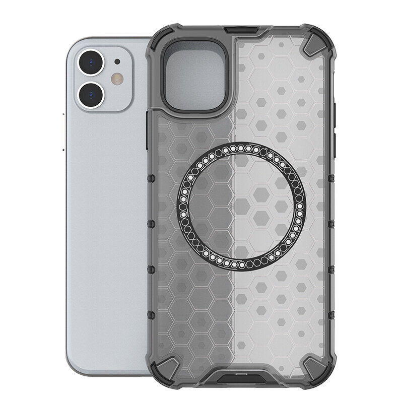 For Apple iPhone 11 Case Honeycomb MagSafe Shockproof Camera Protection Back Cover ip11 casing