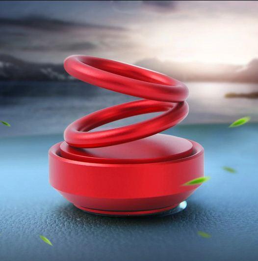 Dancing in the sunshine solar power Car Double Loop Rotary Suspension Dashboard - Aroma perfume