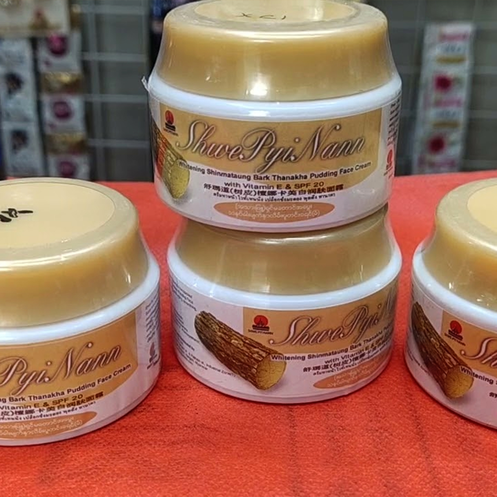Thanaka Pudding Face cream-25ml Made in Myanmar. 