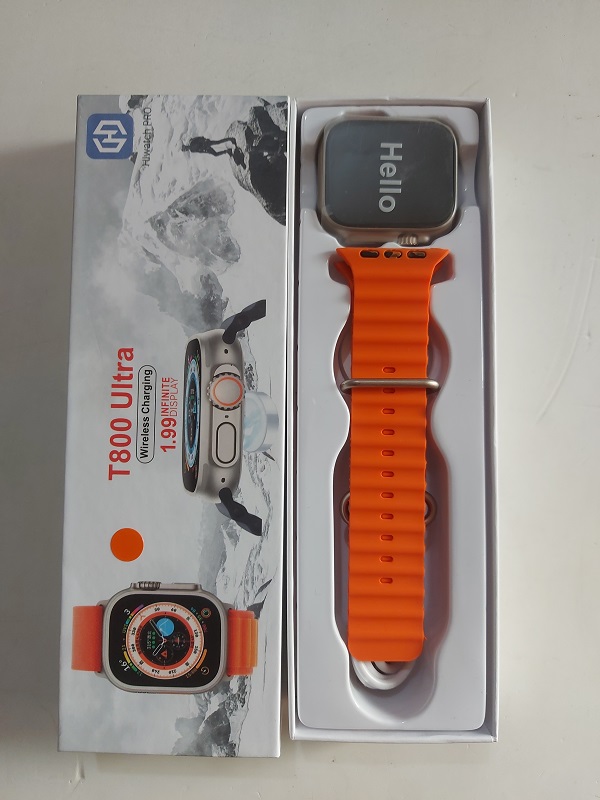 T800 Ultra Smartwatch Calling Option Wireless Charger. 