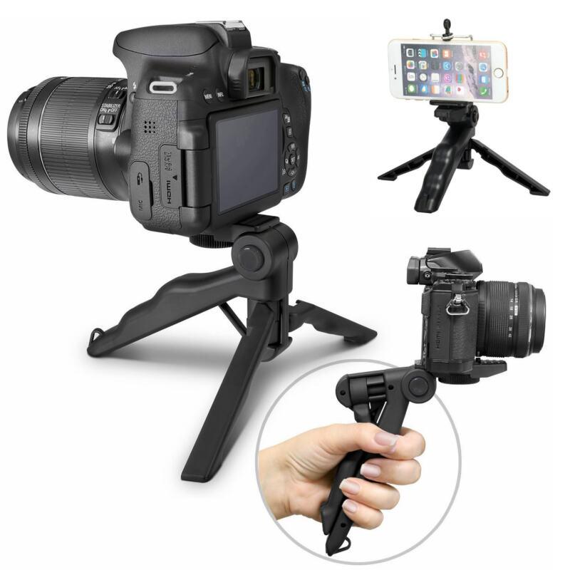 Mini Flexible Tripods Phone and Live Set for Professional Photo Video Camera Handheld Stabilizer Hand Grip Vlogging Tripod With 360° rotatable phone holder for DSLR GoPro  Action Camera & Smartphone. 