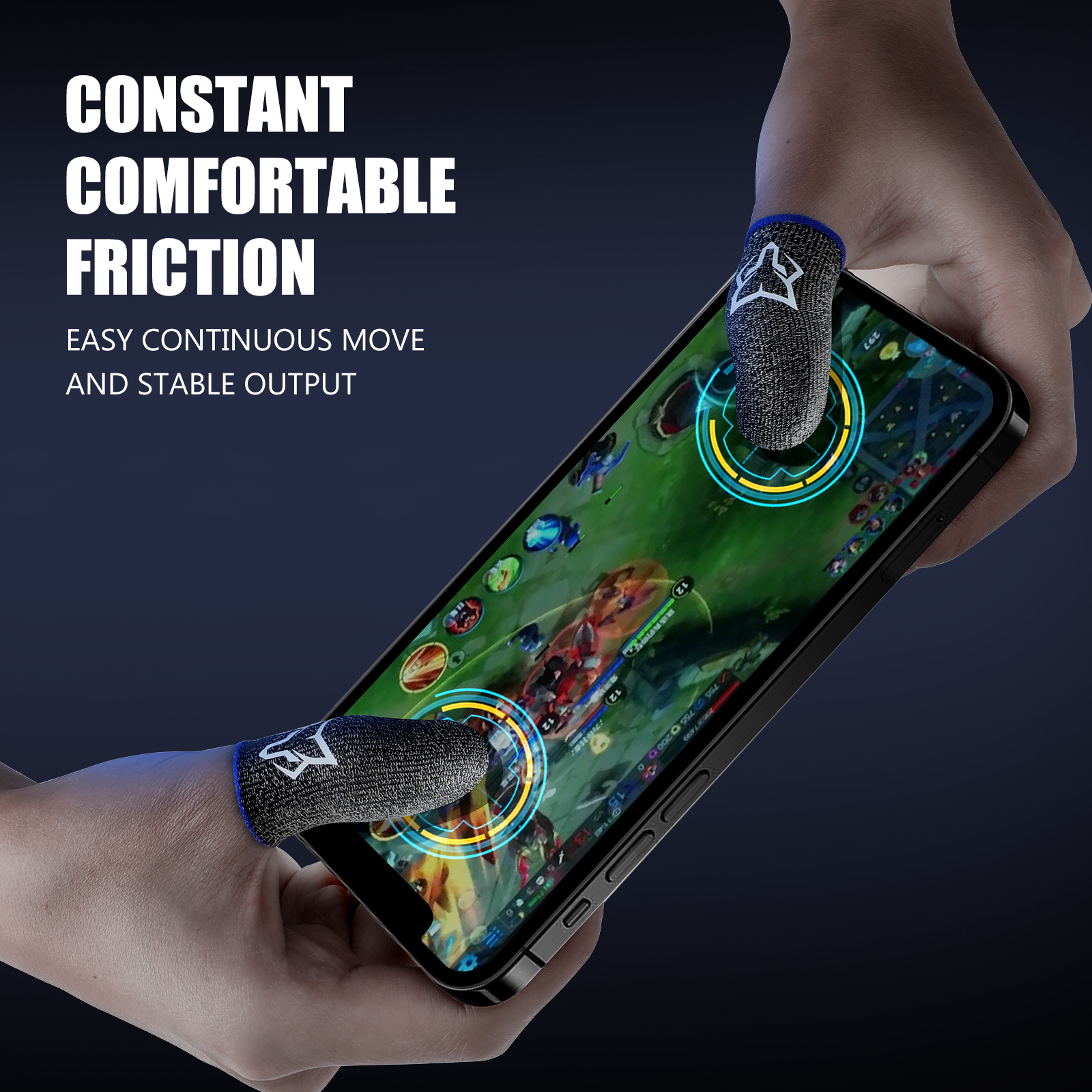Original Fox Feelers 3 PUBG Game Touch Screen mobile phone 6D Gaming Finger Sleeve,Mobile Game Finger Sleeves. 