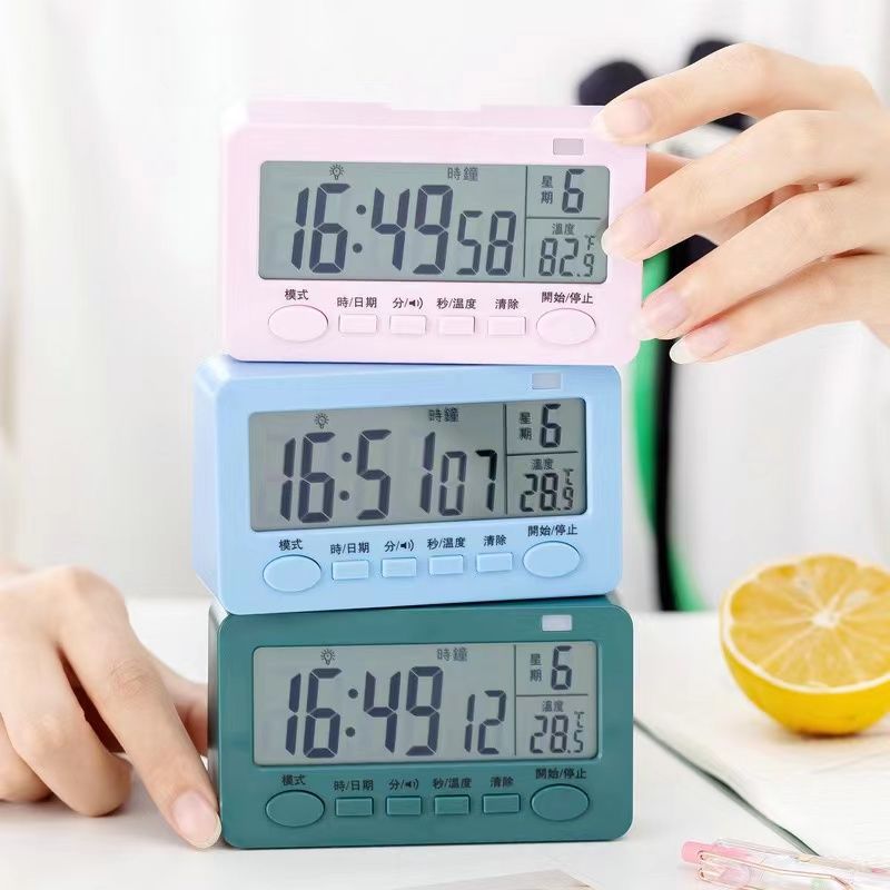 Alarm Clock Student Only Alarm Clock Timer Learning Dual-Use Operation Management Kitchen Timer Loud Factory. 