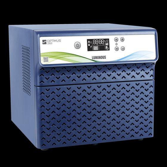 LUMINOUS HIGH CAPACITY IPS UPS OPTIMUS 2300 CAPACITY 1680 WATT PURE SINE WAVE 24V FOR DOUBLE BATTERY SYSTEM. 