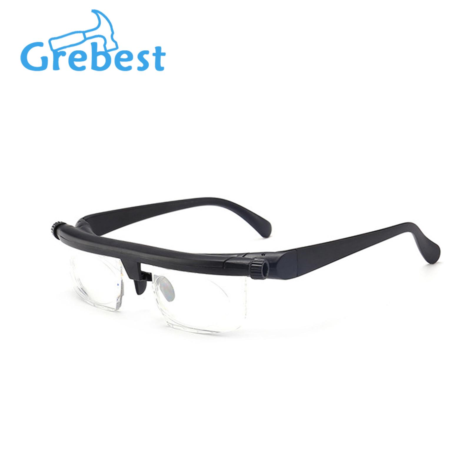 Seniors' Adjustable Focus Glasses Flex Focal Adjustable Reading Glasses for Seniors Dial Vision Eyeglasses for Tv Traveling Flex Vision Senior Eyewear Adjustable Focus Reading Glasses. 