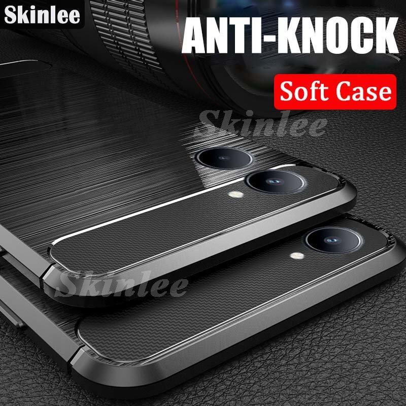 Phone Case Realme C33 Back Cover Brushed Texture Soft TPU Silicone PU Leather Casing for Realme C33 Cover Cases