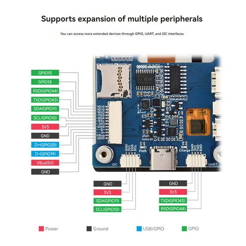 ESP32-S3 Development Board 2.8 Inch Touch Screen LVGL/GUI Supports WiFi Bluetooth SPI Interface ESP32-S3-Touch-LCD-2.8. 
