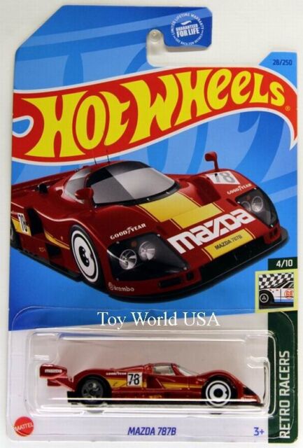 Hot Wheels 2023 Release (Mainline) Mazda 787B Maroon, Scale - 1:64