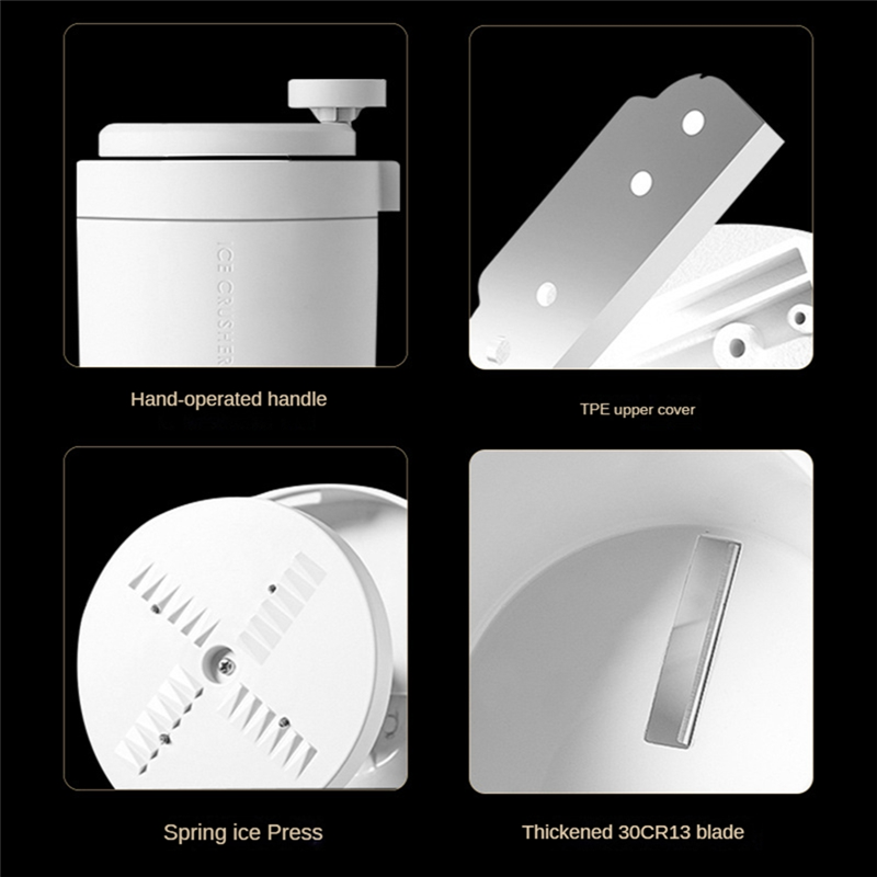 Summer Ice Shaver Crusher Manual Ice Crusher Ice Crushers Tool Cafe Bar Kitchen Handheld Snow Manual Crusher. 