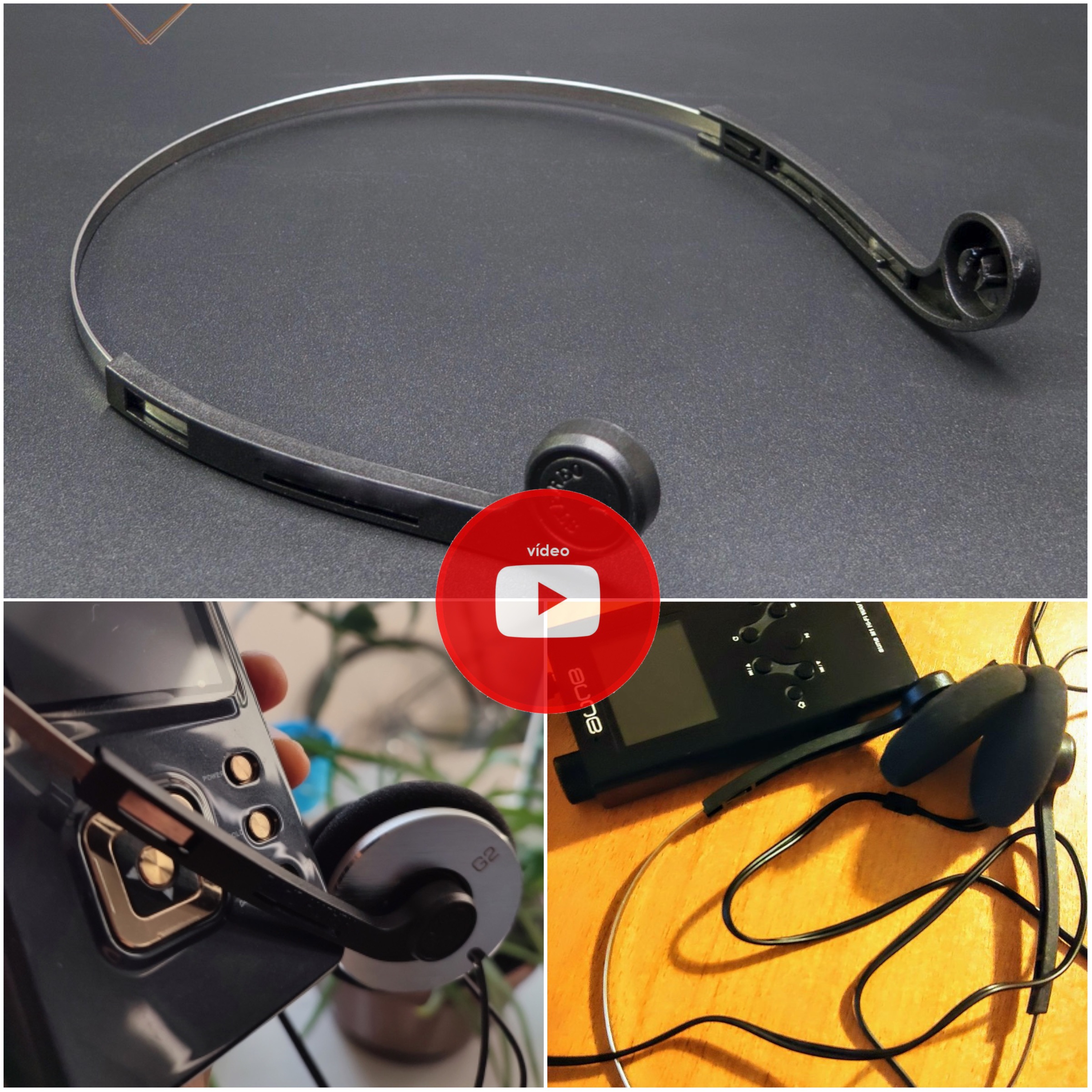 Modded Headband Part For Yuin G1a G2a G1 G2 A Band Clip On Headphones