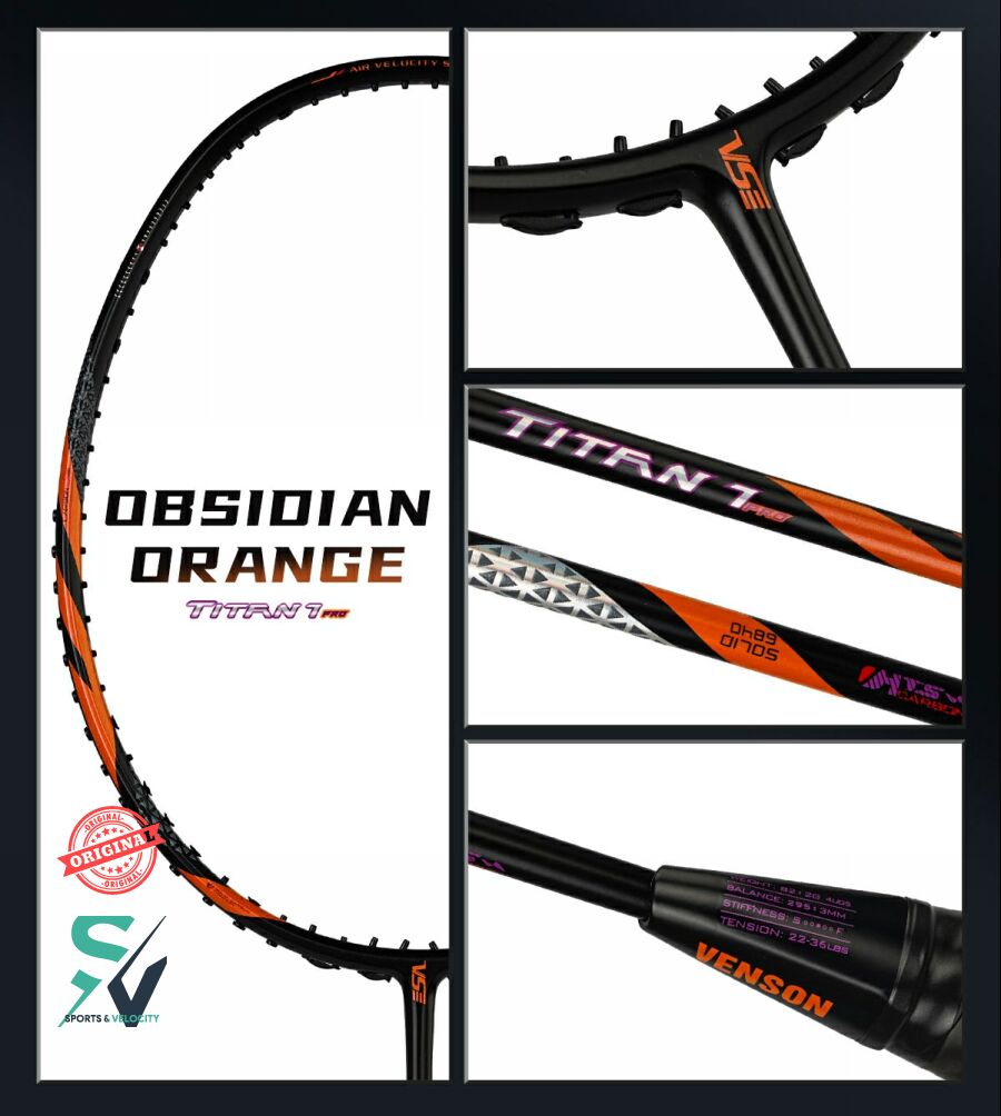VS Original Titan 5 / Titan 7 / Titan 7 Pro / Titan 8 / Titan 9 Badminton Racket – Lightweight, Durable, High-Performance. 