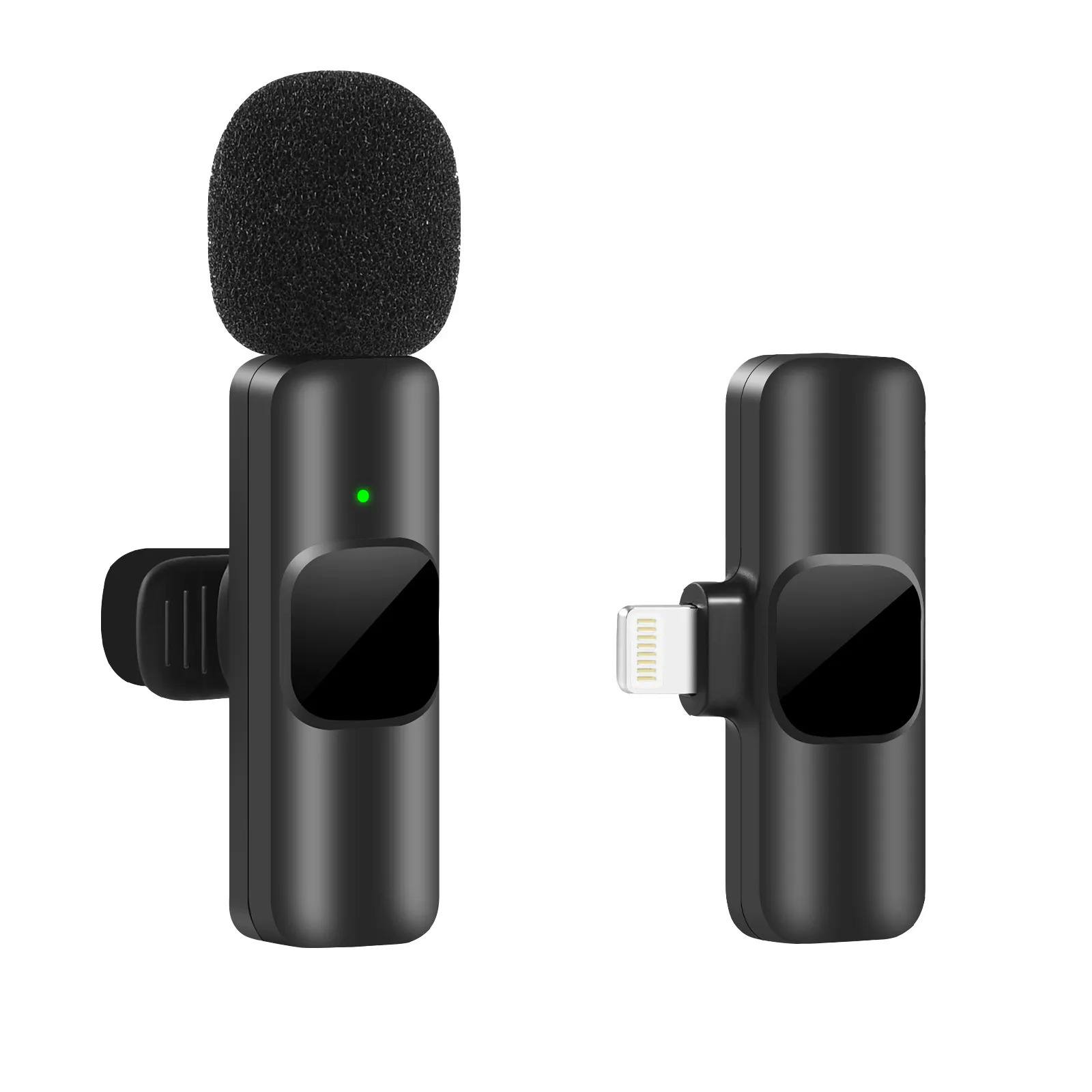 New Wireless Lavalier Microphone Portable Audio Video Recording Mini Mic for iPhone Android Live Broadcast Gaming Phone Mic. 