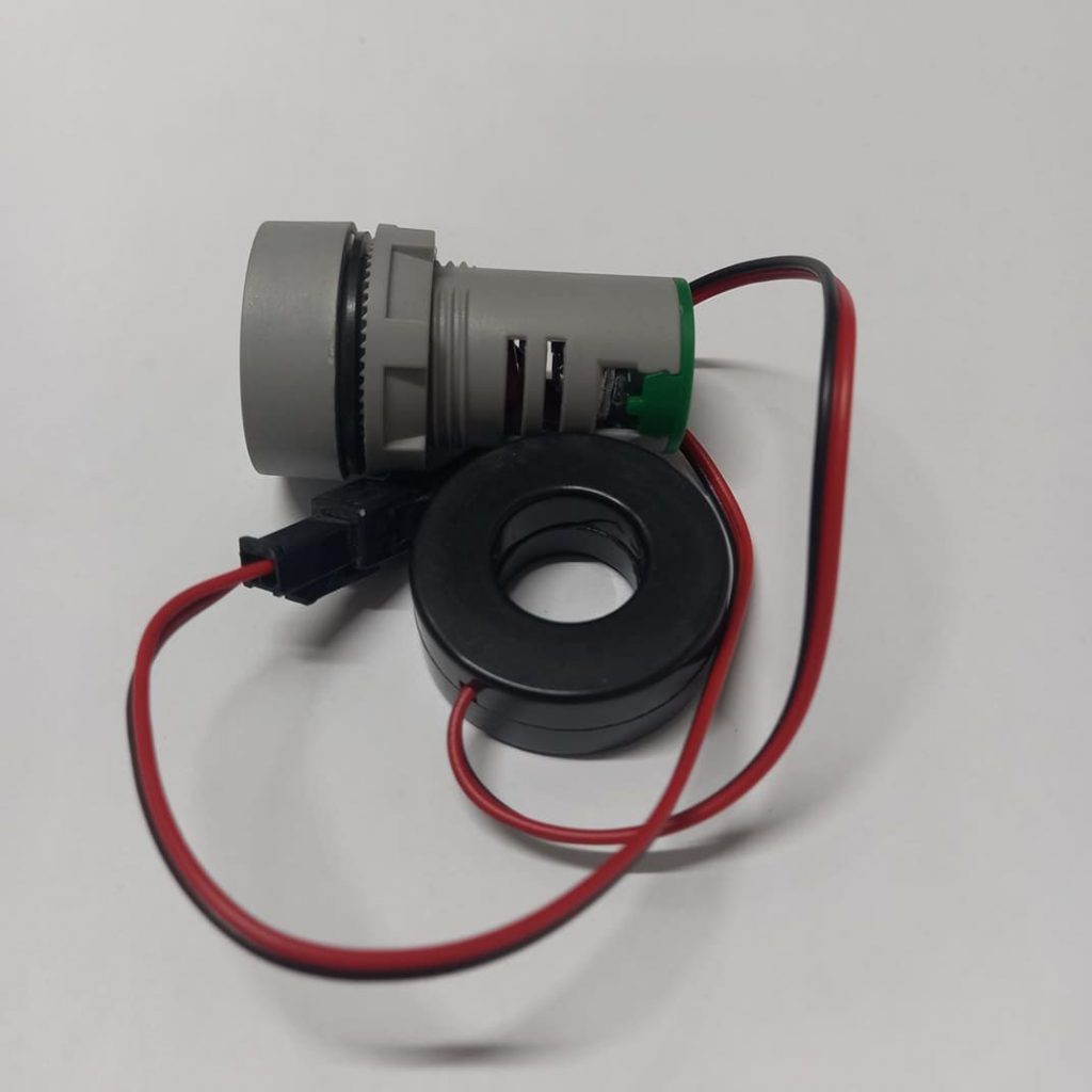 CT With AMP Meter 22mm 100A Digital Ampere Meter 22mm Round Amp Meter AC 01-100A LED Digital Display Amp Meter With Current Transformer Tools Sets. 