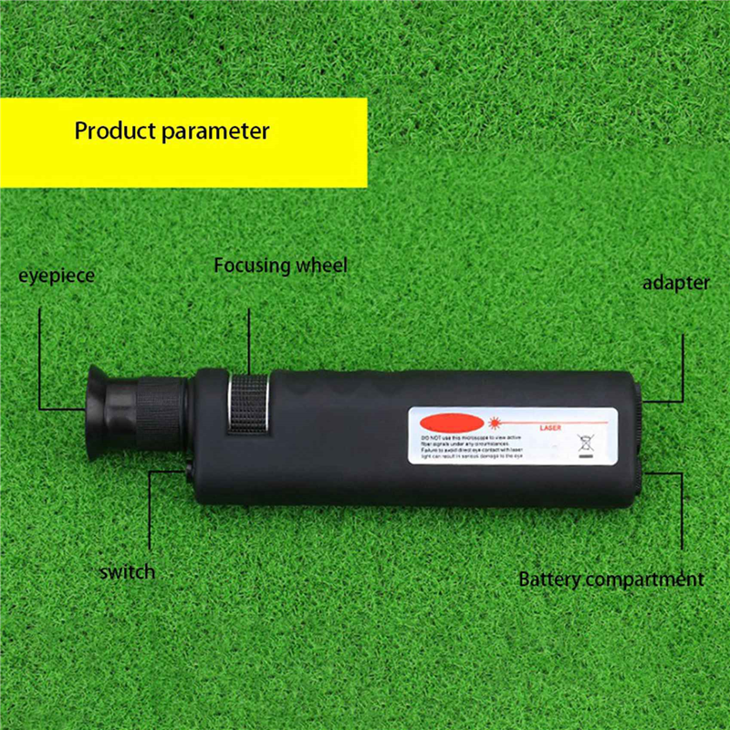 2pcs 400X Magnification Optical Fiber Inspection Microscope with SC FC LC E2000 Universal Adapter. 