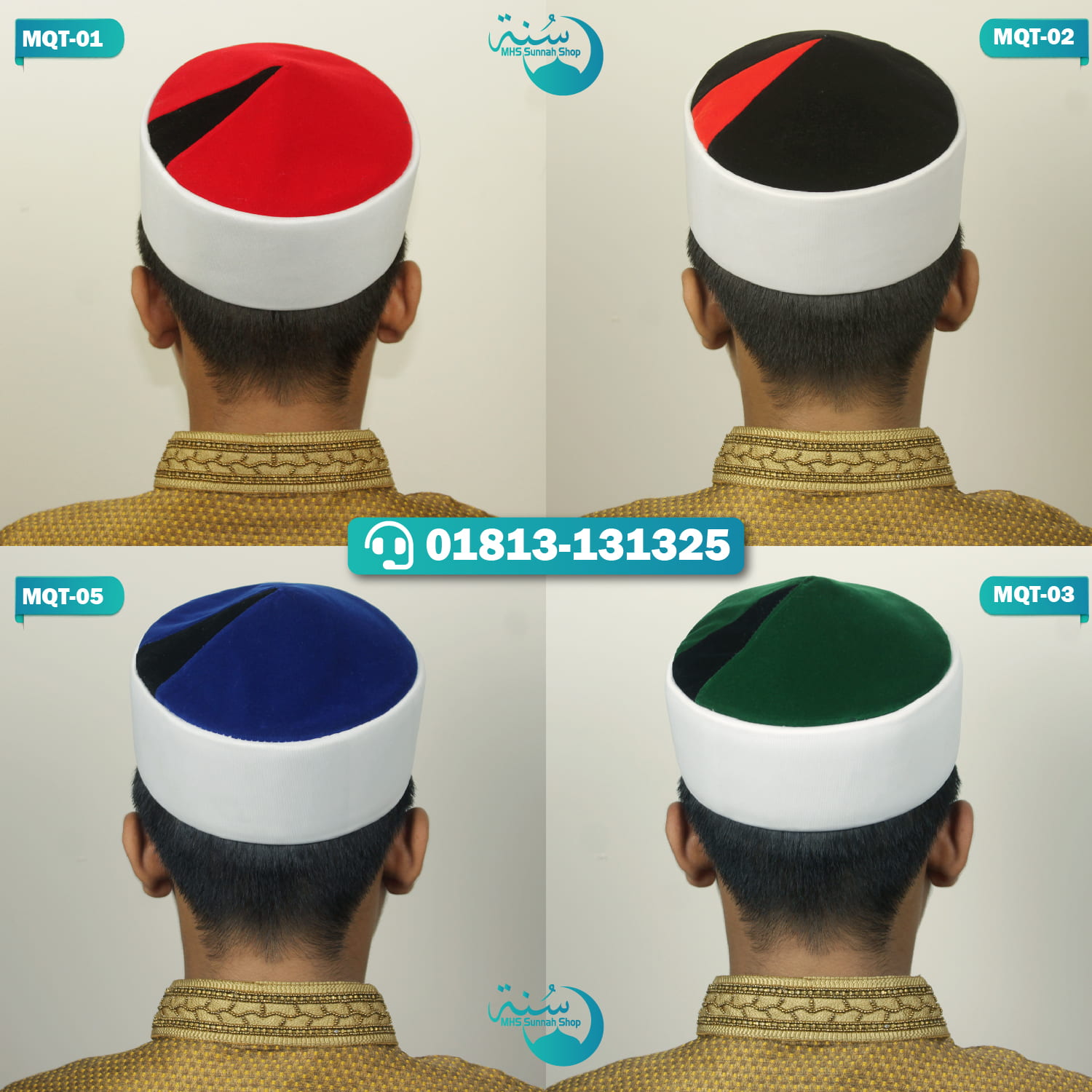 Special Beautiful Design Islamic Items Makhmal Fabrics Mishori Qari Tupi and Cap for Men || Muslim Azhar Hat For Men || Shaykh Alazhar Islamic Prayer For Men's