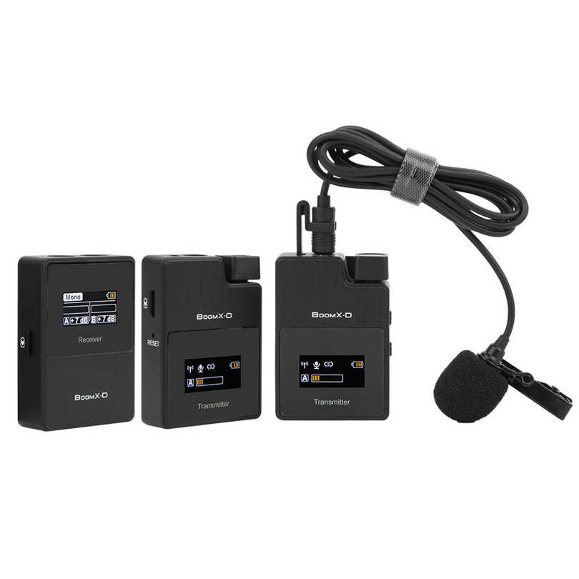 COMICA BoomX-D D2 2.4G Digital Wireless One for Two MIC 50m Transmitter Phone SLR Mirrorless Camera Universal Microphone. 