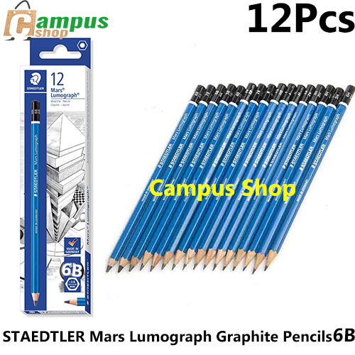 STAEDTLER Mars Lumograph Pencils 6B,8B Pack Of 12
