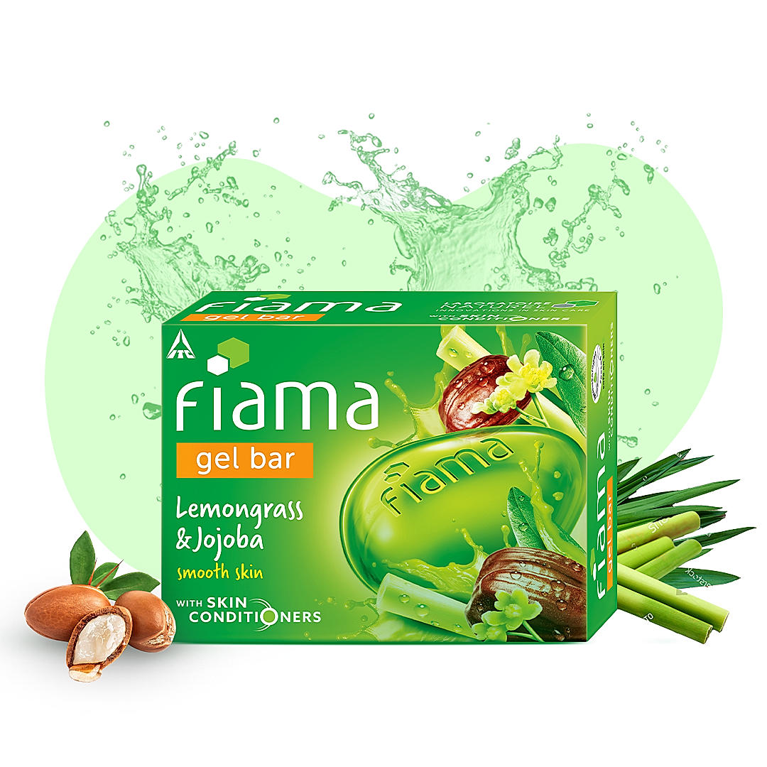 Buy Lemongrass & Jojoba Gel Bar, 125 g Online at Fiama | FDCS110