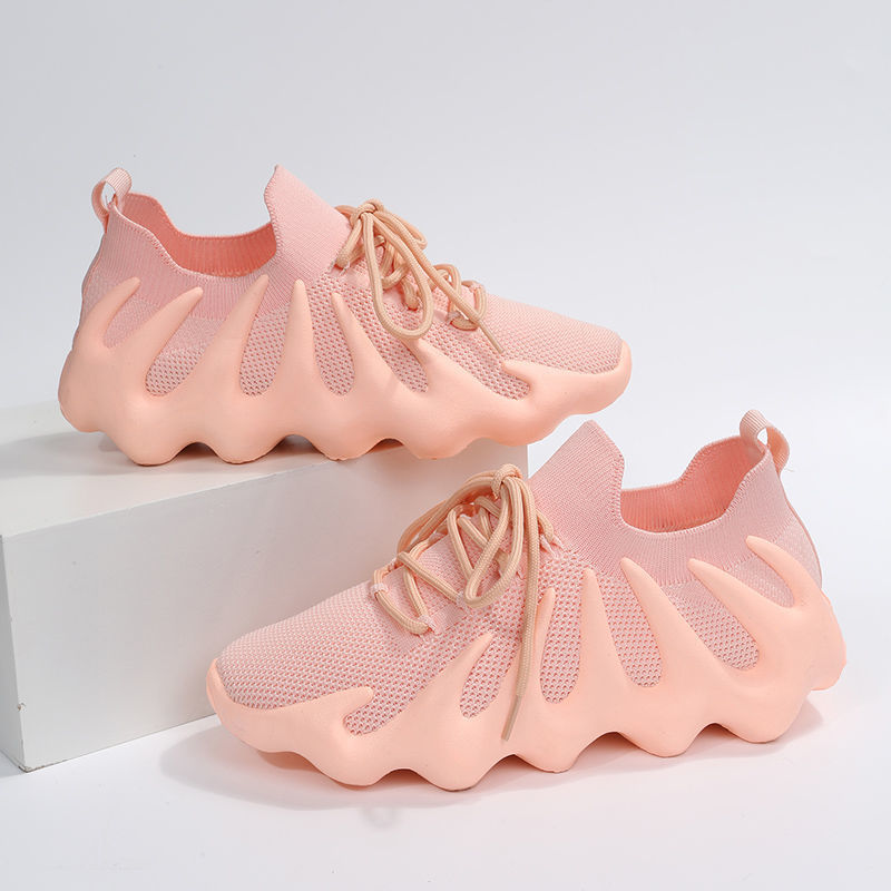 Popular Volcano Shoes Couple Octopus Flying Woven Pumps2023Spring and Summer All-Match Soft Bottom Breathable Sneakers. 