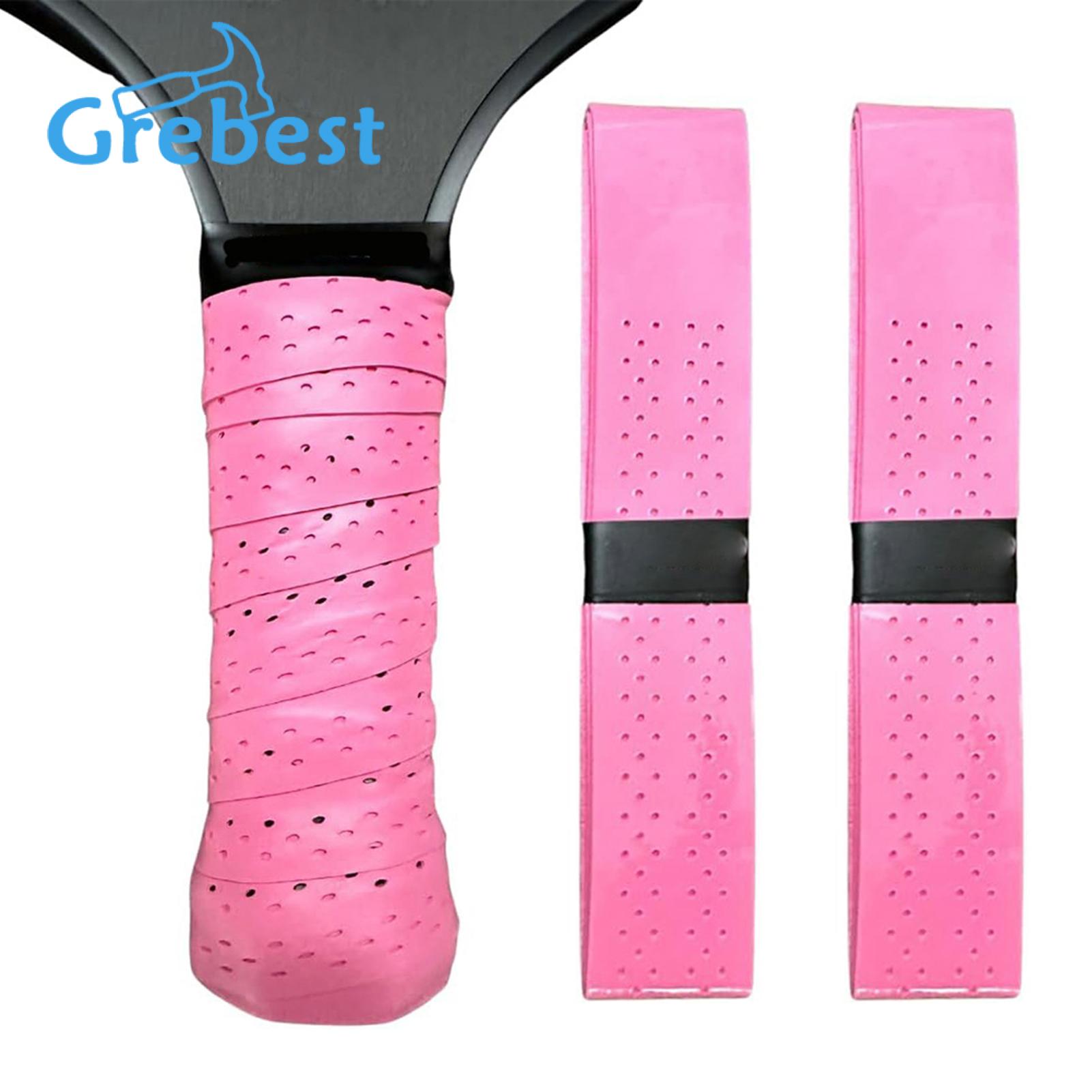 Grip for Pickleball Rackets 2pcs Pickleball Paddle Grip Tape Faux Leather Overgrip Wrap for Racket Non-slip Moisture Wicking Accessories Pickleball Paddle Grip Set. 