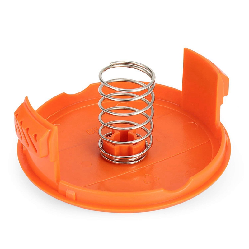 Delicate product 8-Pack RC-100-P Replacement Spool Cap Covers and Spring for Black-Decker AFS Trimmer GH600 NST2018 CST2000. 