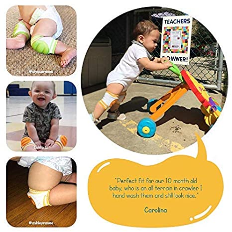 Baby Knee Pads for Crawling (3 Pairs). 