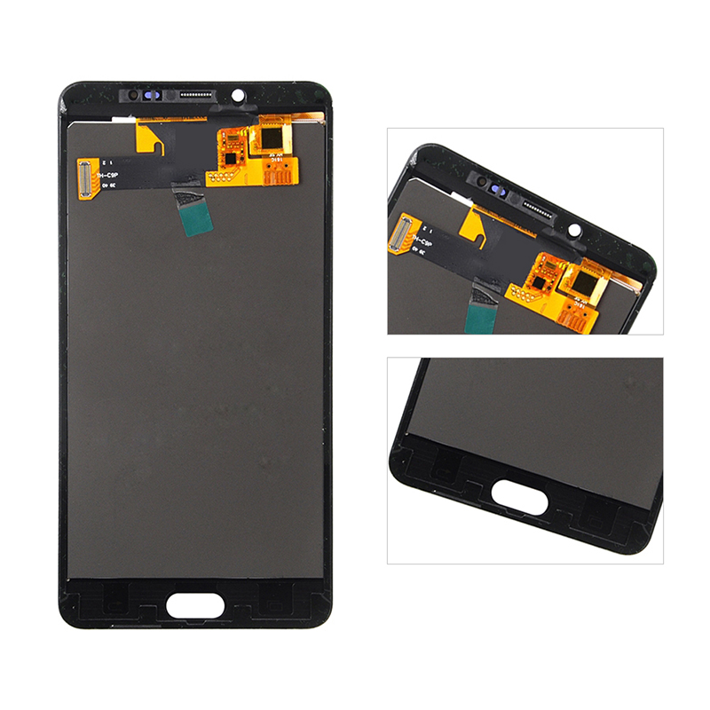 Tested Super AMOLED LCD For Samsung Galaxy c9 C9 Pro C9000 LCD Display Touch Screen Assembly Replacement Black White. 