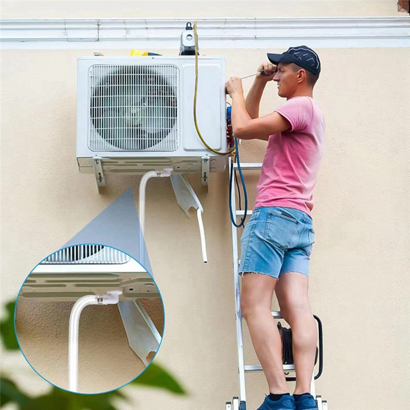 10ft Air Conditioner Drain Hose 3/5 Inch Portable AC Drain Hose Connector Universal Air Conditioner Drain Pipe Tool Kit. 