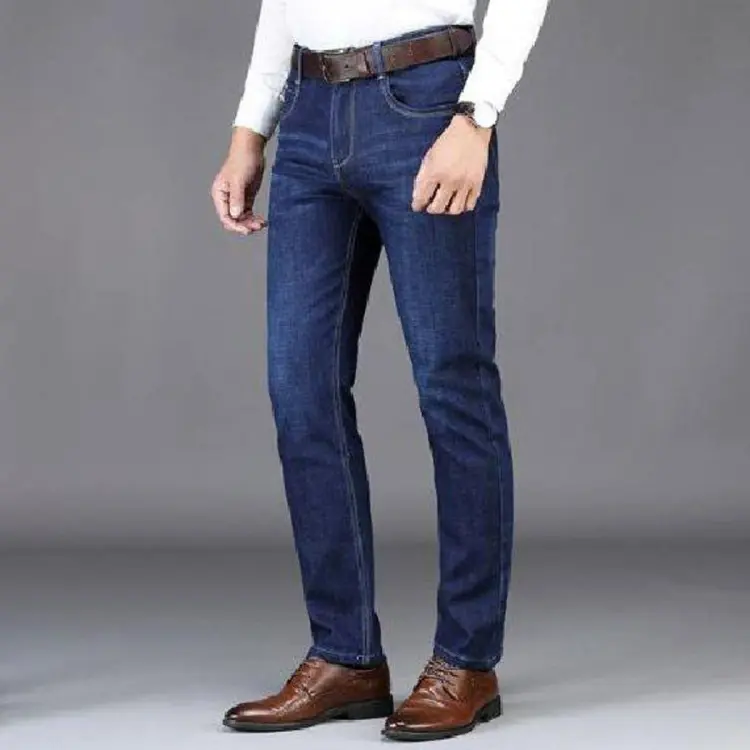 2023 New Men's Business Casual Classic Top Brand Jeans Fashion Jeans Slim  Denim Overalls High Quality Pants Men Trousers