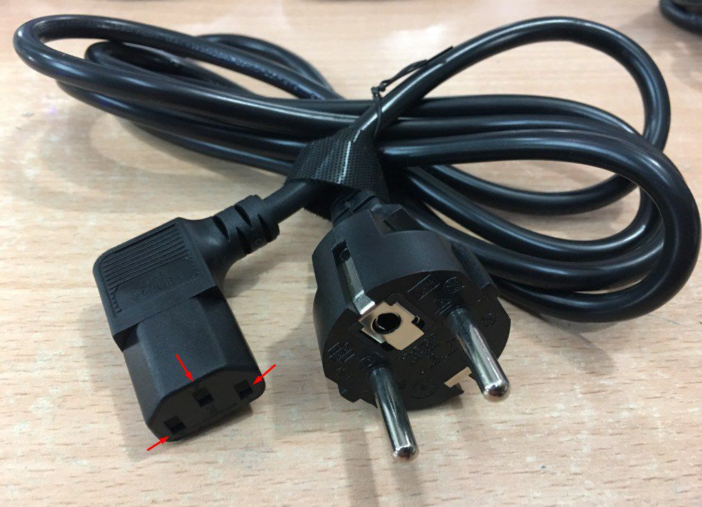 Orginal Power Cable - (1. 5 Meter- Power Cord) For PC,Laptop,Rice Cooker,Digital Weiging Scale. 