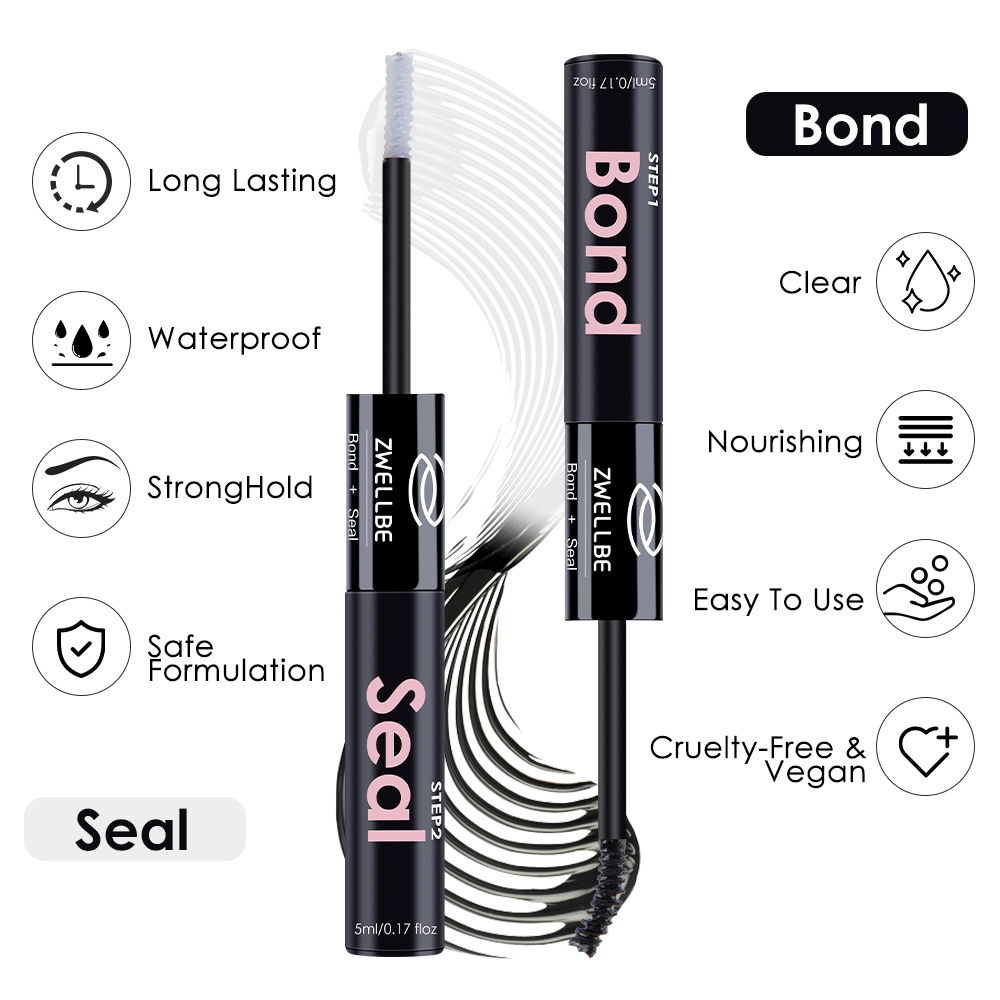 DIY Eyelash Extension Kit at Home, 144pc Individual Lashes Kit Natural Lash Clusters D Curl Wispy Lash Kit with Lash Glue Makeup. 