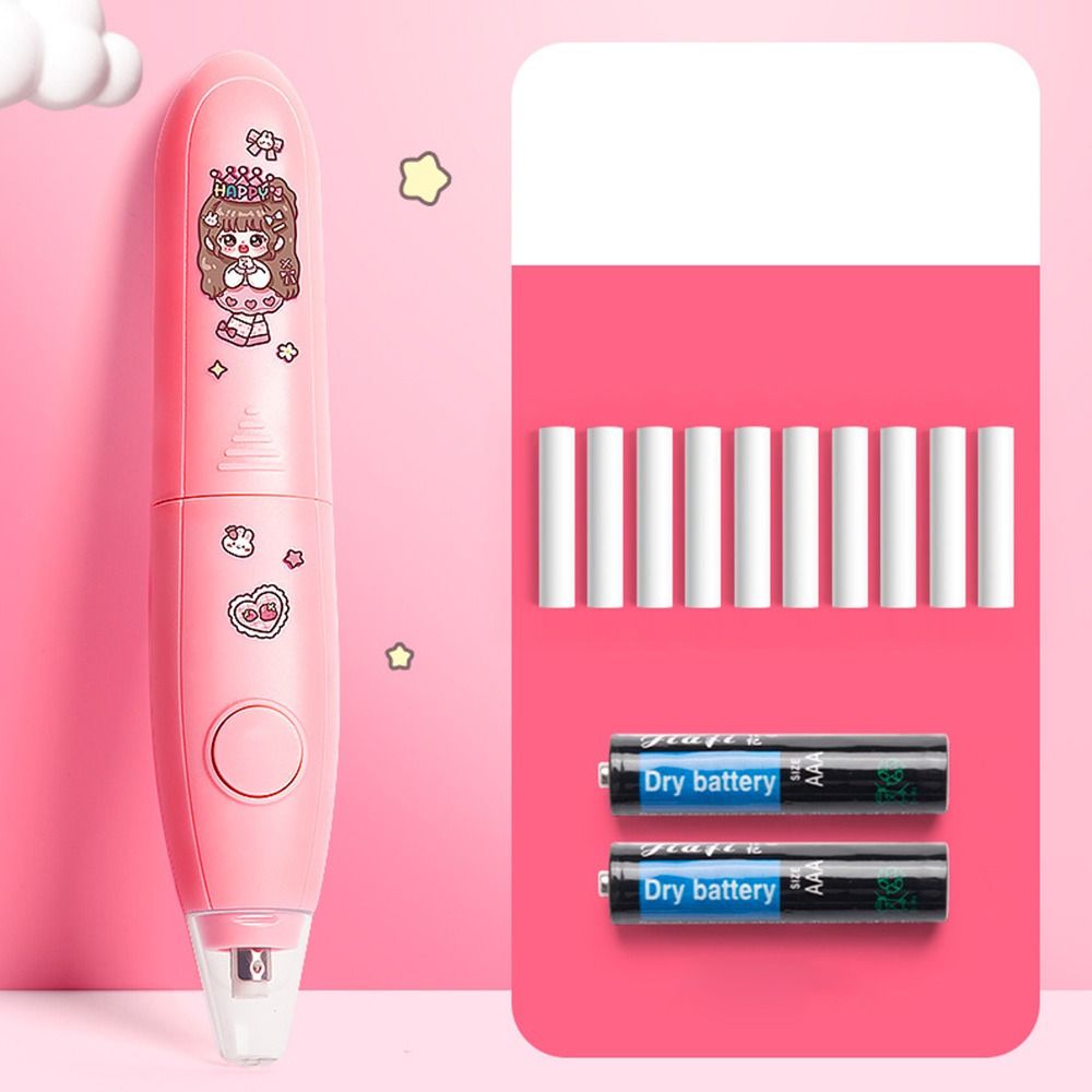 Cartoon For Sketch Writing Drawing Students Rechargeable/Battery Powered Automatic Pencil Eraser Electric Eraser Correction Tools