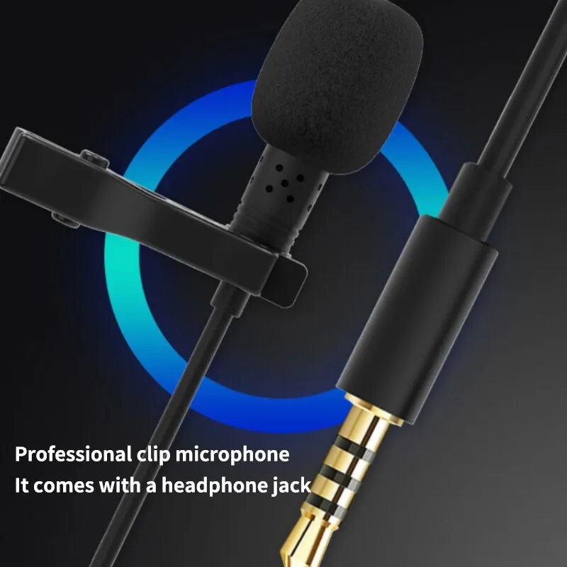 Usb Cable Clip On Microphone Computer Recording 3.5mm Microphone Type C Mini Portable For Tiktok Live Broadcast Noise Reduction. 