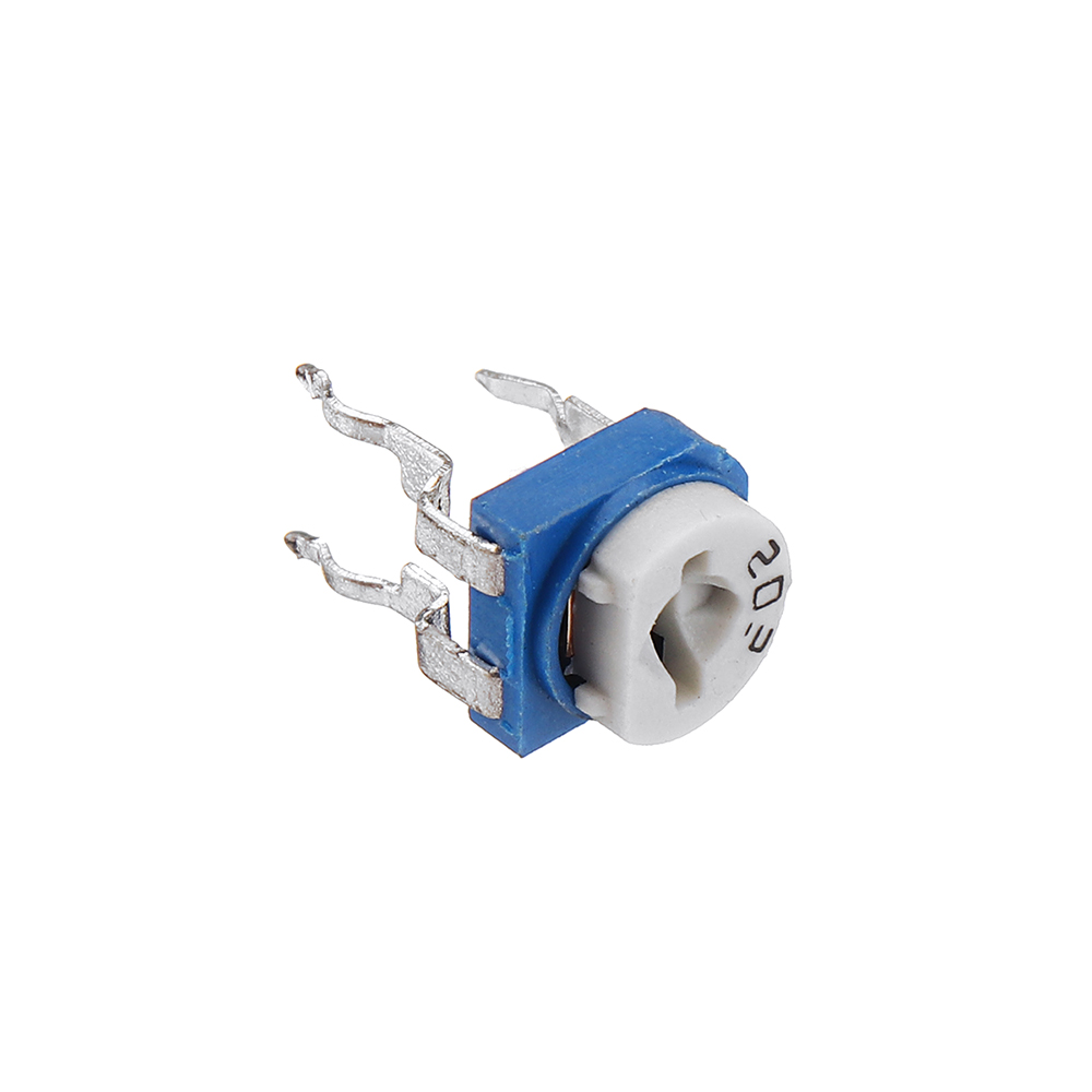 10Pcs- RM065 RM-065 VR 20K Ohm 203 Potentiometer Trimmer Trim Pot 20K Ohm 203 Trimpot Variable Resistor Top Adjustment Single Turn 6mm V/R 3 Pin Leads Terminals . 
