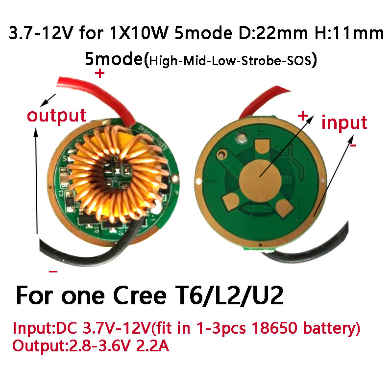 LED Driver For Cree XPE XRE XPG2 Q5 XML L2 T6 18650 XHP50 XHP70 battery LED flashlight HeadLight Power Supply. 