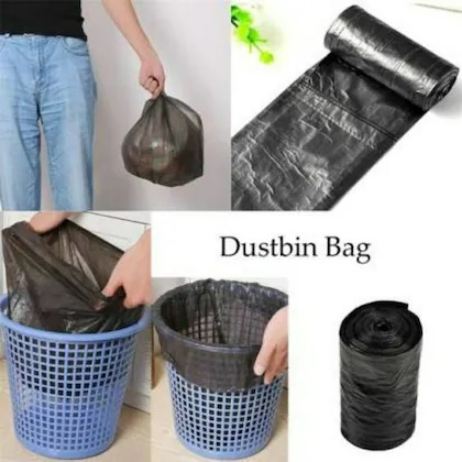 35 Liter Garbage Bags on Roll 50pcs for Lite Use (Width 18" x Height 22" inch). 